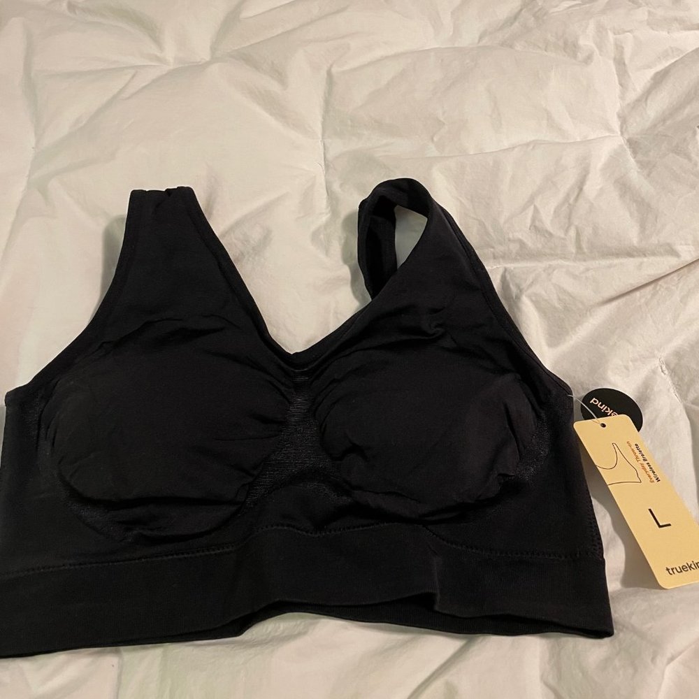 L Truekind Black Wireless Bralette